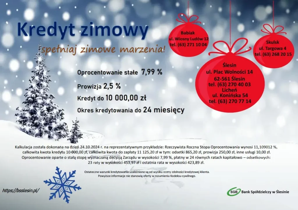 kredyt zimowy plakat