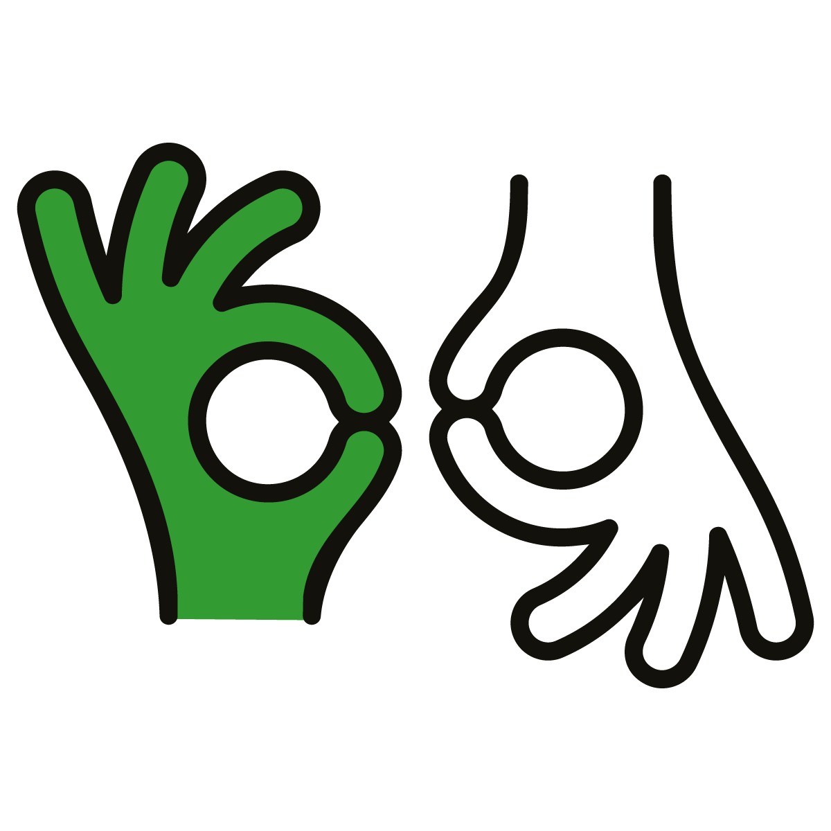 ikona: migające rączki